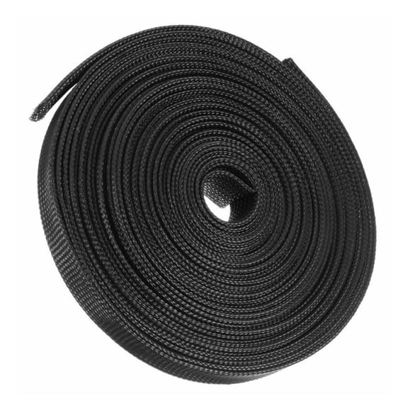 1meter Black Insulated Sleeving Cord Protector Wire Tubing Cable Sleeve Split Sleeving Expandable Wire