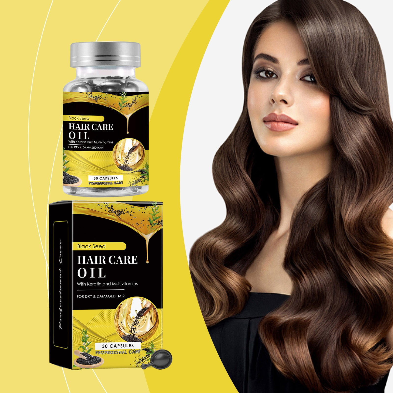 1ml Black Sesame Oil Hair Care Capsules