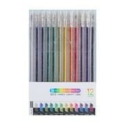 1ml Glitter Pens Coloring Glitter Gel Pen Drawing Pens Quick Dry Pens Smooth Writing Pens Cute Office Supplies Gifts Office Supplies Pens for Women Men Journaling and Office Supplies Use