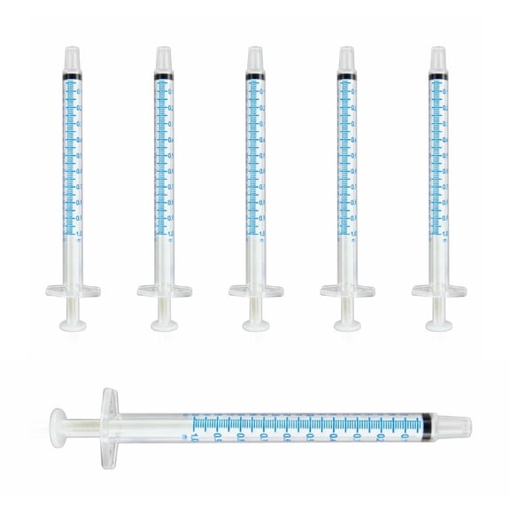 1ml Oral Syringe, Slip Tip, Without Needle, for Medication or Liquid Dispension, 1cc (1ml), 100 per Box, Clear, 01PC