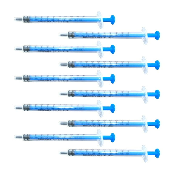 LUVCLS 1ml Blue sterile injection syringe for oral dispensing, disposable