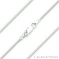 thumbnail image 1 of 1mm 8-Sided Ocatagon Snake Link Chain Necklace in .925 Sterling Silver, 1 of 2