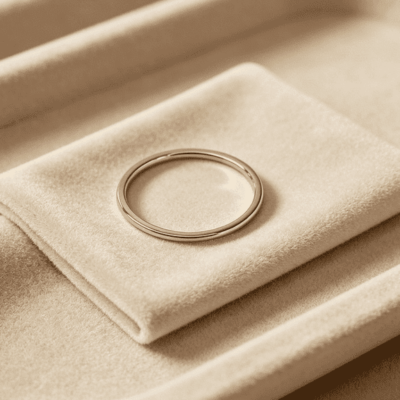 1mm Airy Gold Copper Ring for Women - Pseudo Bare-Faced Engagement Ring with Flashy Micro-Setting, Cold Minimalist Style Index Ring, Subtle Luxury Designer Design