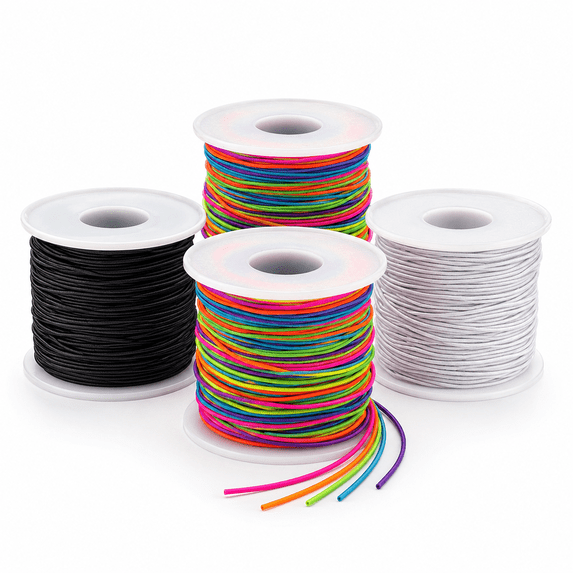 Walmart String Yostony Elastic String for Bracelets, 1mm Durable Beading Cord, 4 Rolls ...