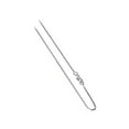 thumbnail image 1 of 1mm Box Italian Diamond Cut 925 Sterling Silver Nickel Free Rhodium Necklace Chain 20", 1 of 1