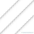 thumbnail image 1 of 1mm Cable Link Italian Chain Necklace in .925 Sterling Silver w/ Rhodium, 1 of 1