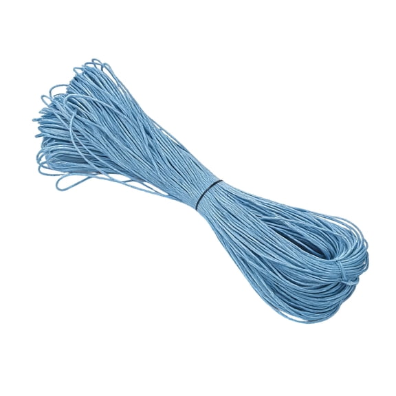 1mm Cotton Waxed Thread 65.61Yard Long Braiding Cord Weaving String for Handmade Bracelets Jewelry Making Braiding