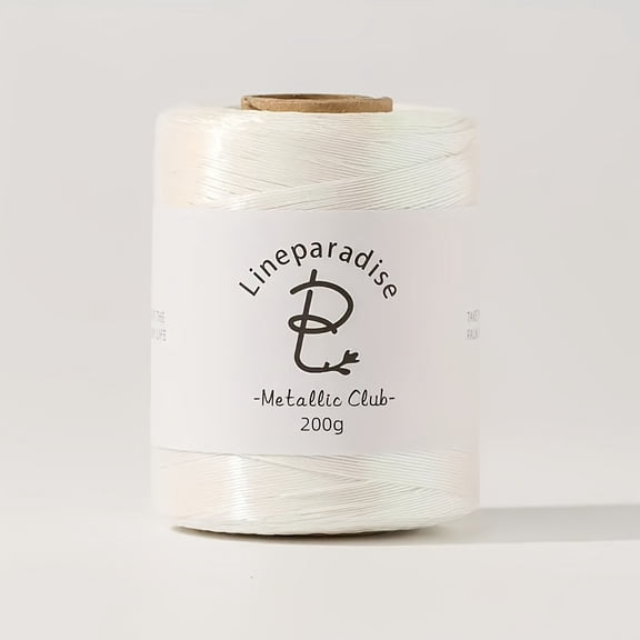 1mm Crochet Thread-450m 200g Spool, Shiny Craft Thread For Home Decor, DIY Bags & Christmas Decorations, Fine Crochet Yarn For Handmade Craft Supplies