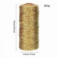 thumbnail image 1 of 1mm Gold Decorative Rope For Gift Box Packaging, 1 of 1