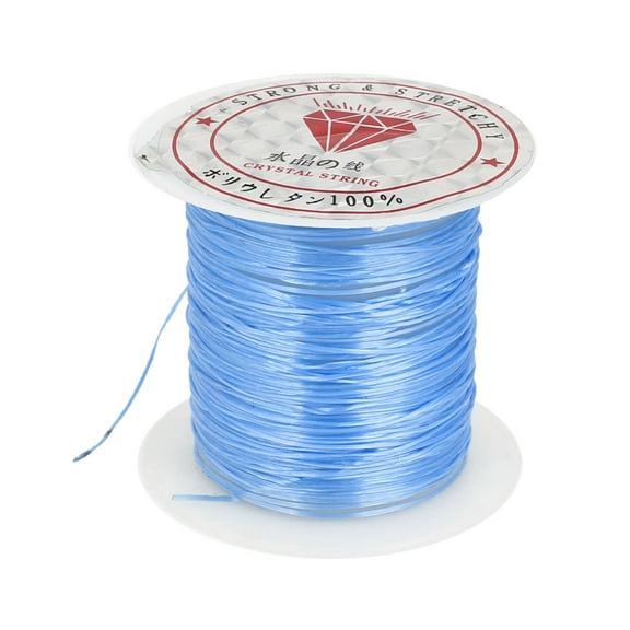 1mm Light Blue Elastic Stretch Beading String Thread Cord Wire for Jewelry Making