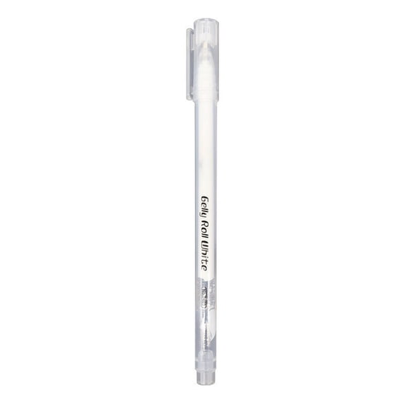 1mm Medium Point Gel Pens,Colored Ink Pen Marker for Drawing Crafts Adult Coloring Books Scrapbooks Bullet Journaling Card Making Drawing Writing and Illustration,Smooth Writing(5.7")(White)