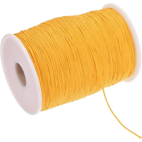 1mm Nylon String for Bracelets, 328 Yard Beading Thread Cord [ Jewelry Making Bracelet Necklaces DIY Craft] - Golden Yellow