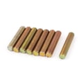 thumbnail image 1 of 1mm Pitch M6 x 30mm Metal Male Threaded Rod Bar Bronze Tone 8 Pcs, 1 of 1