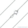 thumbnail image 1 of 1mm Round Rolo Cable Link Italian Chain Necklace in .925 Sterling Silver w/ Rhodium, 1 of 2