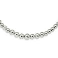 thumbnail image 1 of 1mm Sterling Silver Graduated Beads Adjustable Necklace - 13.6 Grams - 28 Inch, 1 of 1