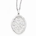 thumbnail image 1 of 1mm Sterling Silver Rhodium Plated Polished Necklace - 6.5 Grams - 18 Inch, 1 of 2