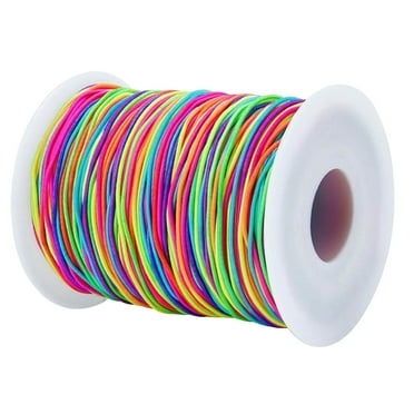 1mm Stretchy Bracelet String, Sturdy Rainbow Elastic String Elastic Cord for Jewelry Making, Necklaces, Beading and Crafts