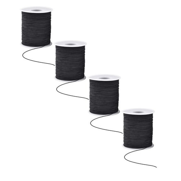 1mm Thick Elastic Thread For Handmade Bracelets Durable & Versatile For DIY Projects 4PCS