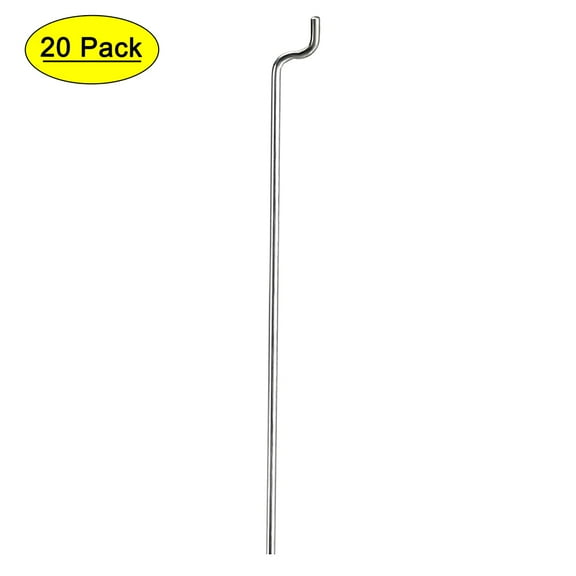 1mm x 300mm (11.8 inch) Steel Z Pull/Push Rods Parts for RC Airplane Plane Boat Replacement Pack of 20