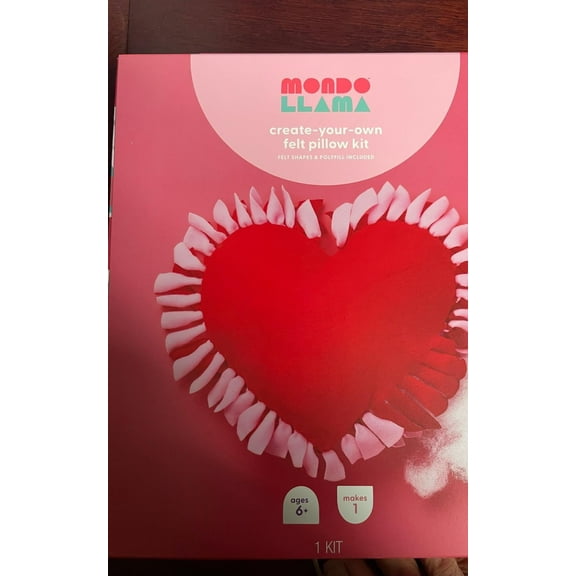 1mondo llama create your own felt pillow kit