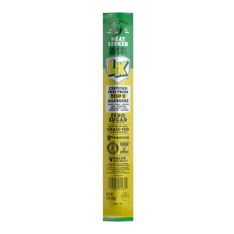 Lorissa's Kitchen Jalapeño Beef Stick 1 oz Individually Wrapped