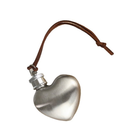 1oz Stainless Steel Flask Elegant Silver Pocket Flask 1oz with Heart Pattern for Drink Lover and Collectors