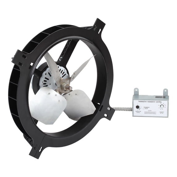 1380 CFM Gable Mount Attic Fan, 120V 10W196