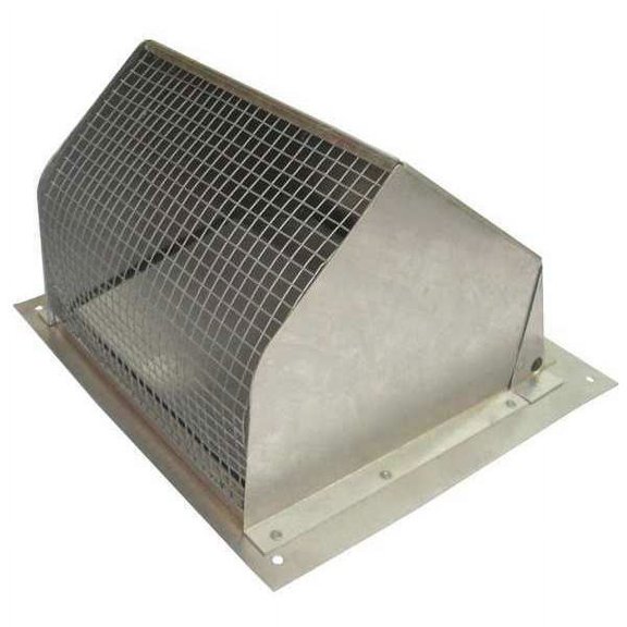 1pack Dayton 45PE74 Wall Cap, 6" Duct Size, Aluminum