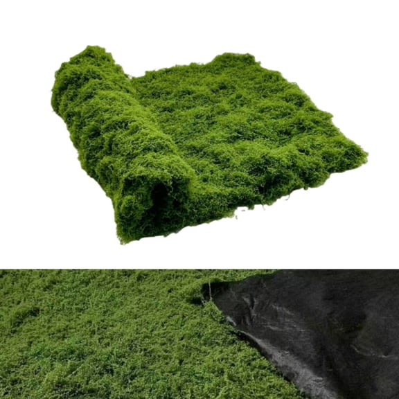 1pack Fake Moss for Crafts,Artificial Moss Sheet,Artificial Moss Carpet for Home,Centerpieces Decoration for Window Display,Miniature Gardens,Dark Green