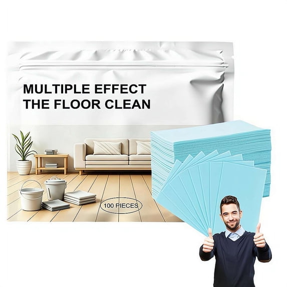 1pack Multi-Effect Floor Cleaner Tablets, Concentrated Dissolvable Cleaning Sheets for Hardwood Tile Laminate, Spring Cleaning Essential