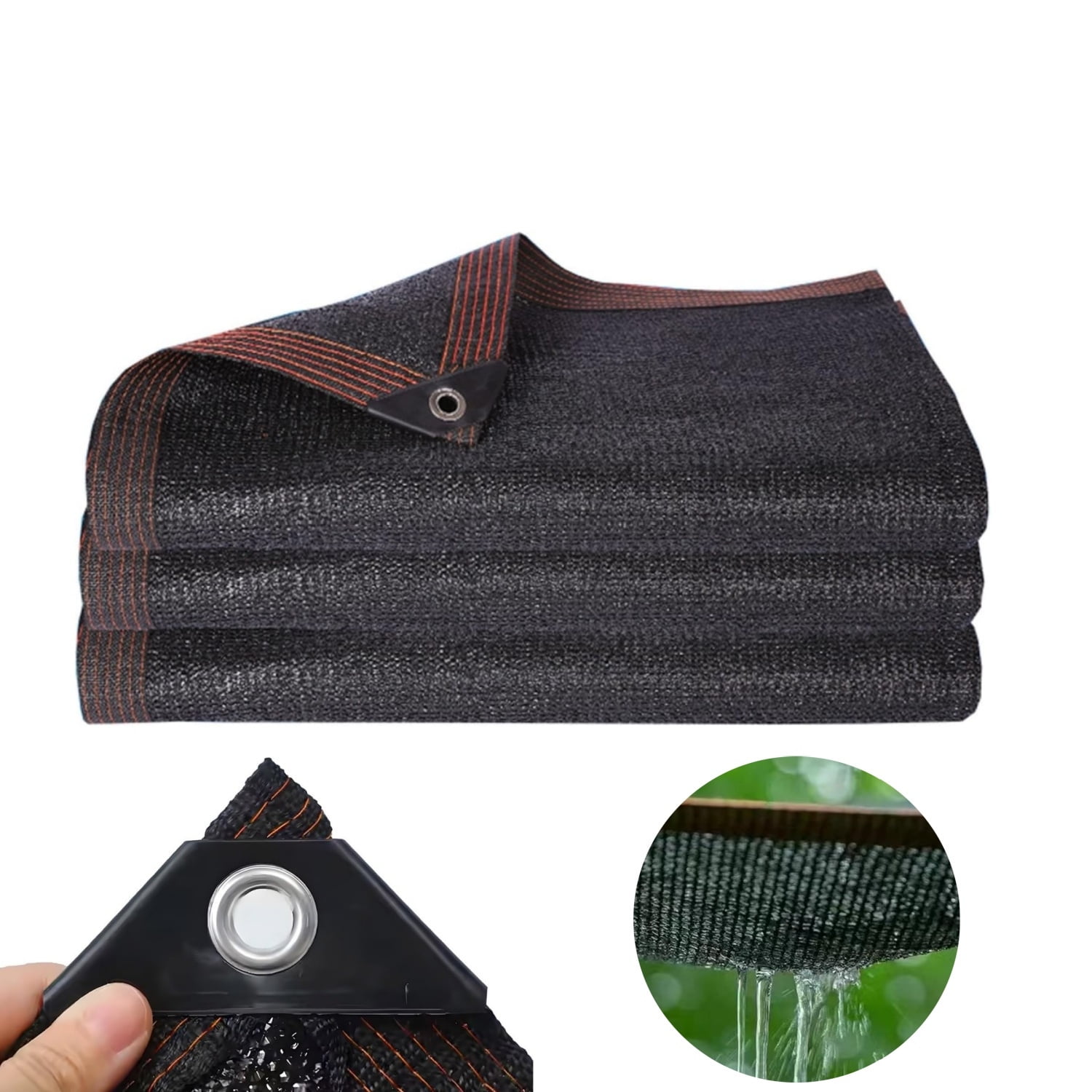 1pack Sunblock Shade Cloth,HXRH Heat Insulation Shade Netting,75% Outdoor Heat Resistant Mesh Tarp,Patio Awning,Privacy Netting,Sunscreen Fabric