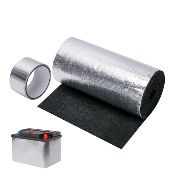 1pack Thermal Heat Protection Cover Portable Battery Insulation Kit 40.16x7.09x0.12In Durable Car Battery Insulation Kit for Truck RV