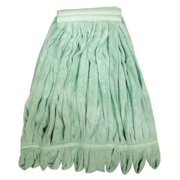 1pack ToughGuy 6PVZ5 Microfiber Wet Mop, Looped, Green