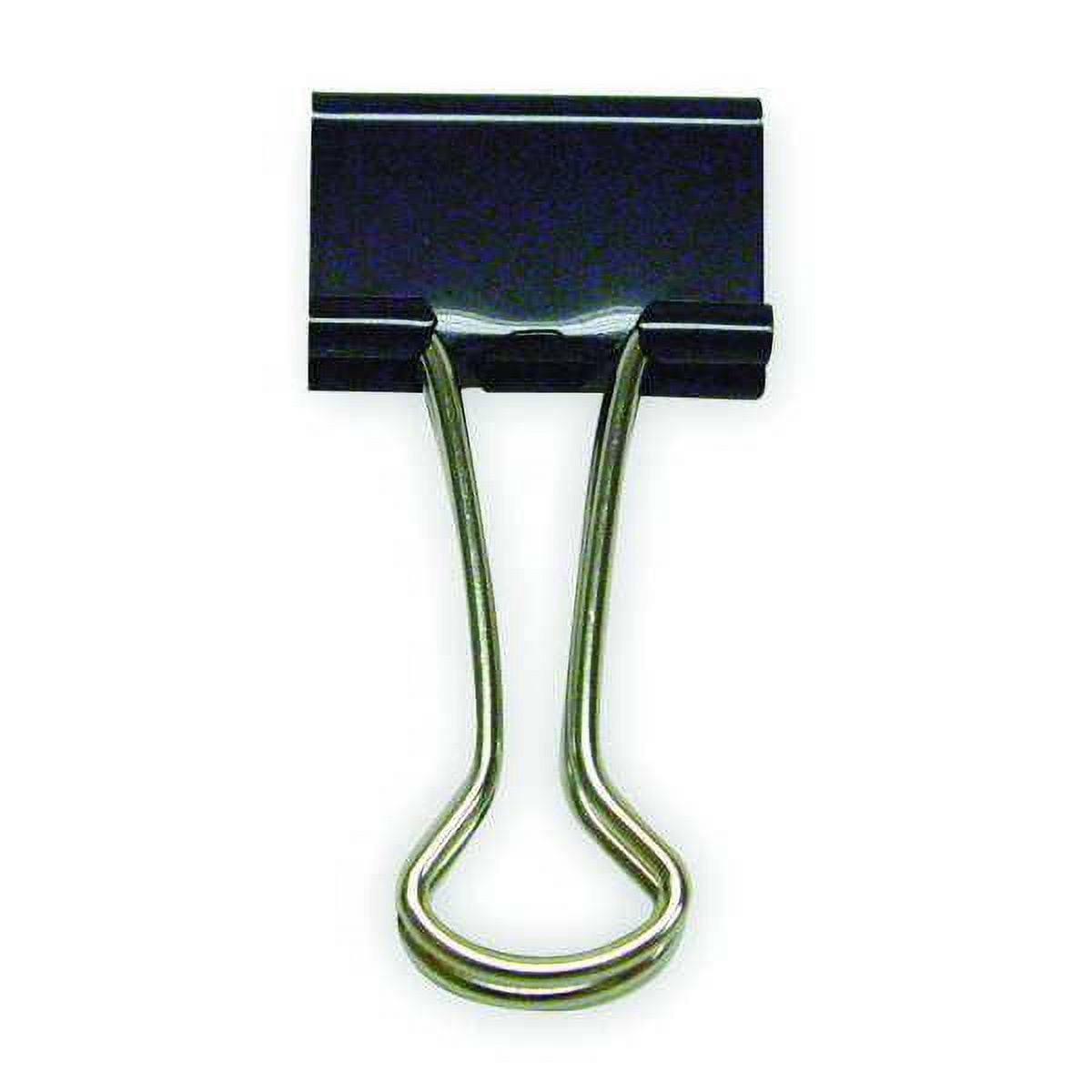 1pack ZoroSelect 2WFX8 Binder Clip, 2 In, Metal, Black, PK12 1pack ZoroSelect 2WFX8 Binder Clip, 2 In, Metal, Black, PK12