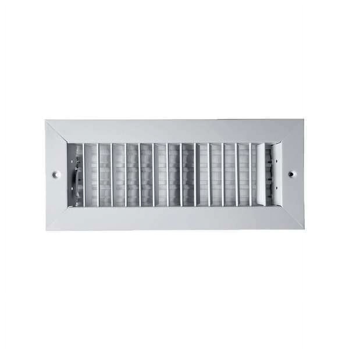 1pack ZoroSelect 4MJK2 Sidewall/Ceiling Register , 4 X 12 , White , Steel