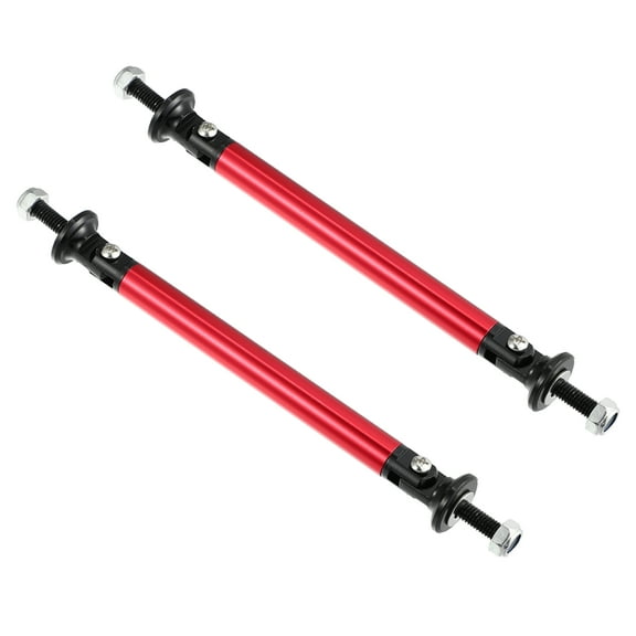1pair 100mm 3.94" Splitter Support Rods Adjustable Front Rear Bumper Lip Splitter Strut Rod Tie Support Bars Red