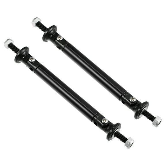 1pair 75mm 2.95" Splitter Support Rods Adjustable Front Rear Bumper Lip Splitter Strut Rod Tie Support Bars Black