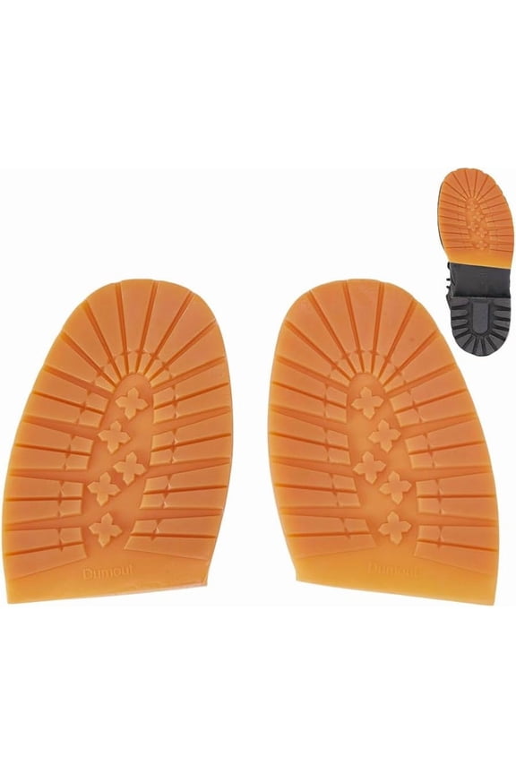 1pair Anti Skid Rubber Shoes Bottom Heel Sole Wear Resistant Raised Grain Repair Sole Pad for Boots Leather Shoes BurlyWood 200x124x6mm for DIY