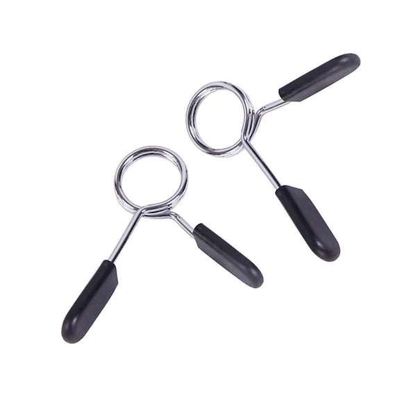 1pair Barbell Spring Clip Collar