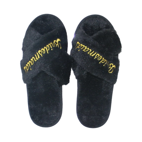 1pair Bride Slippers Bachelorette Slippers Slip Comfortable Bridesmaids Slippers for Bridal Party Wedding Essential