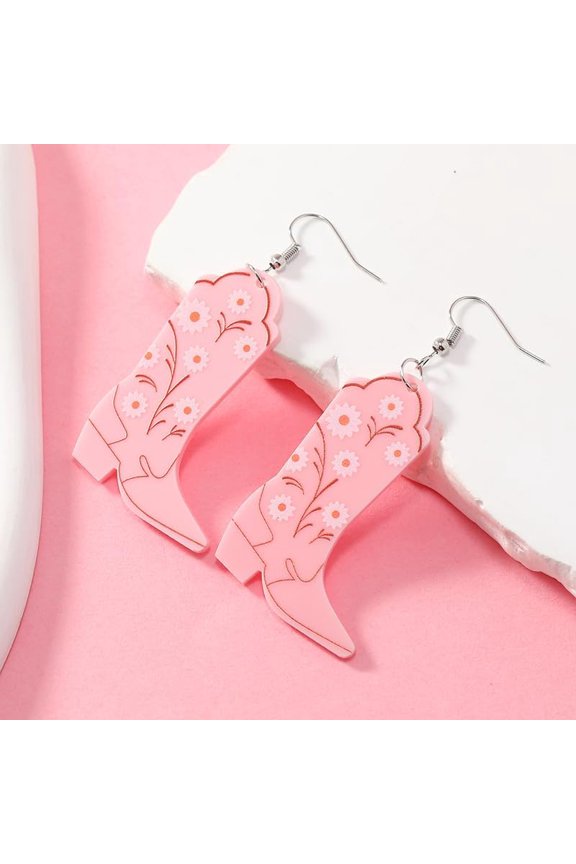1pair Cartoon Acrylic Dangle Earrings Shoes