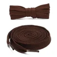 thumbnail image 1 of 1pair Double Layers Flat Boot Shoe Laces Strings Brown for Sneakers Tennis Shoes, 1 of 6
