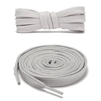 1pair Double Layers Flat Boot Shoe Laces Strings Gray for Sneakers Tennis Shoes
