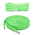 thumbnail image 1 of 1pair Double Layers Flat Shoelaces Strings Light Green for Sneakers Tennis Shoes, 1 of 6