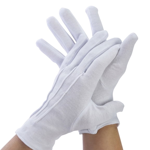 1pair Professional Jeweler Gloves Elastic Lining Men Women Breathable Mittens for Weddings and Event