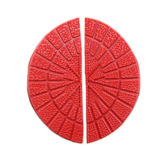 1pair Quality Sneakers Rubber Wear-resistant Shoes Patch Anti-Slip Soles Stickers Outsole Sole Protectors Anti-Slip Heel Pads Shoe Stickers RED