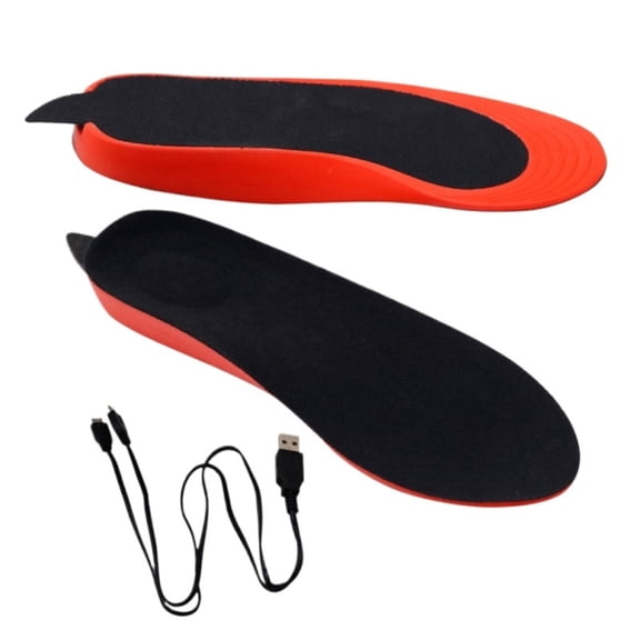 1pair Remote Control Heated Insoles Rechargeable Heated Insoles Warm Sock Pad Mat