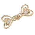 thumbnail image 1 of 1pair Reusable Tighten Waist Button Heart Shape Fastening Buckle for Jeans, 1 of 15