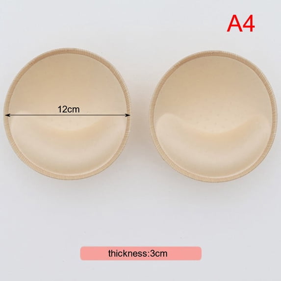 1pair Sponge Inserts In Bra Padded for Swimsuit Breast Push Up Fill Brassiere