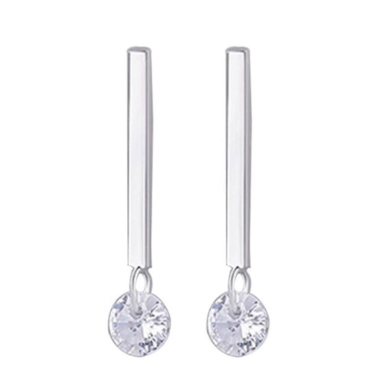 1pair Straight Line Earrings